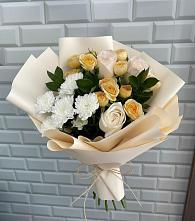 Букет цветов из:  Розы и Хризантемы в Макушино
