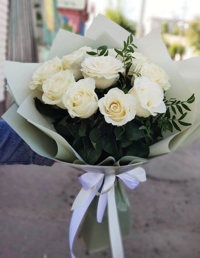 Букет Белые розы Проуд в Макушино