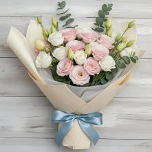 Букет цветов из:  Лизиантусы в Макушино