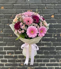Букет цветов из:  Герберы и Хризантемы в Макушино