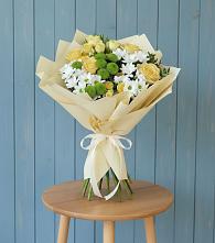 Букет цветов из:  Хризантемы и Розы #REPLACE_PRED# Макушино