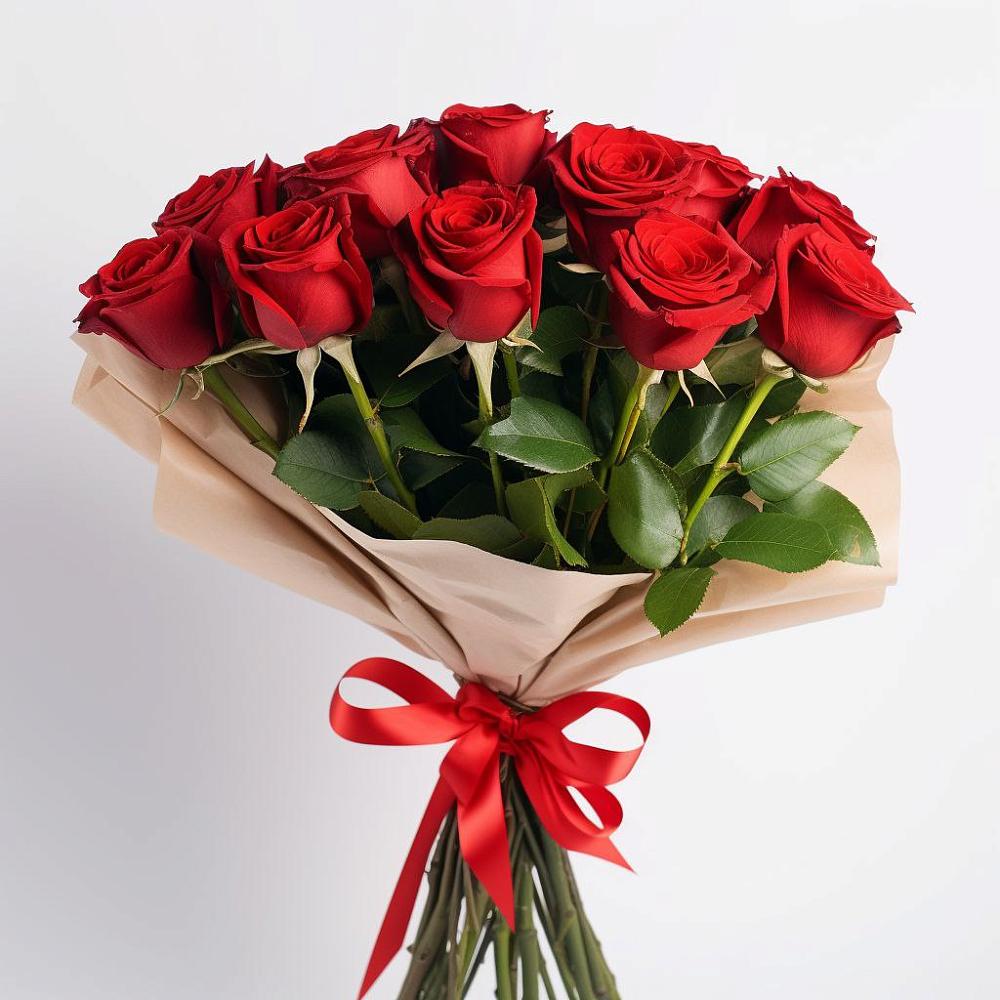 Букет 11 Красных роз Эдлесс Лав в Макушино