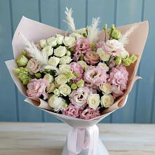 Букет цветов из:  Альстромерии и Розы в Макушино